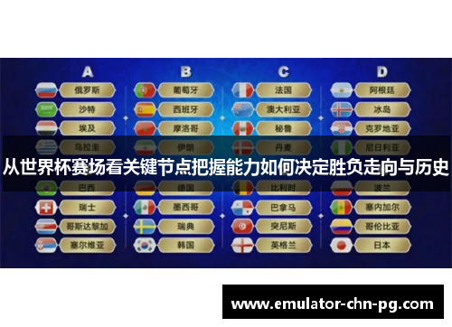 从世界杯赛场看关键节点把握能力如何决定胜负走向与历史